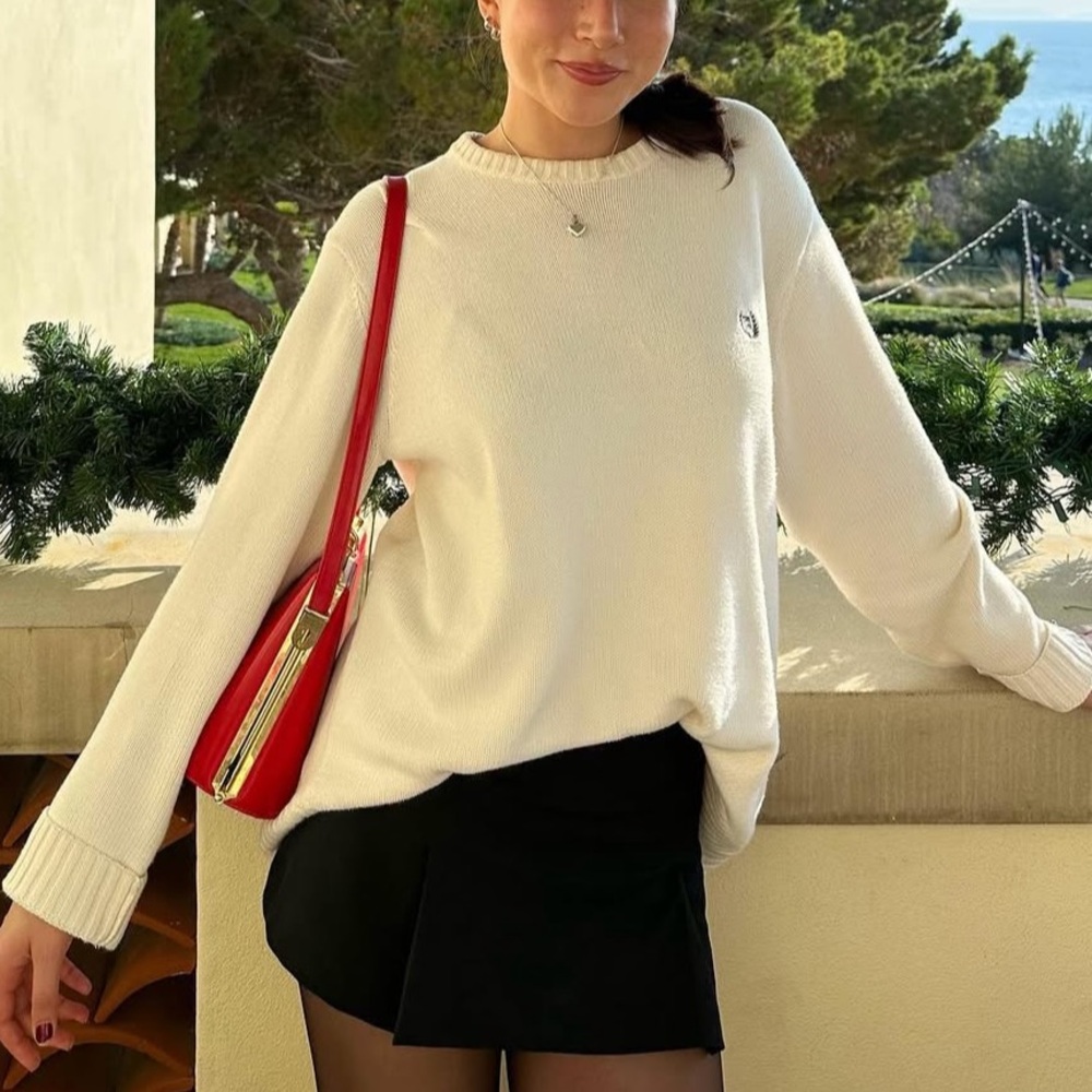 Cream Chaps Oversized Knit Sweater